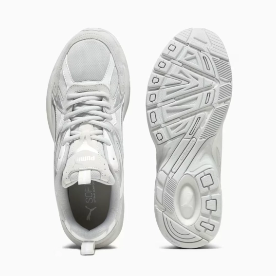 Кроссовки Unisex Milenio Tech Suede 39348902 Puma 10 (44,5) Серый 39348902 фото 4 — интернет-магазин Tapok