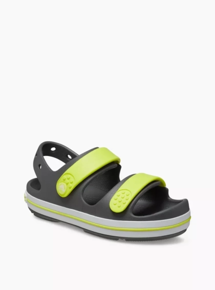 Сандалии детские Crocband Cruiser Sandal K Sdt 209423-1NJ-Slate Grey/Acidity CROCS C11 (28-29) Темно-с 209423-1NJ-SLATE GREY/ACI фото 1 — интернет-магазин Tapok