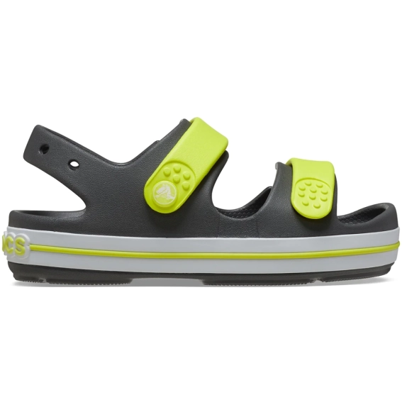 Сандалі дитячі Crocband Cruiser Sandal T Sdt 209424-1NJ-Slate Grey/Acidity CROCS C10 (27-28) Темно-с 209424-1NJ-SLATE GREY/ACI фото 1 — інтернет-магазин Tapok