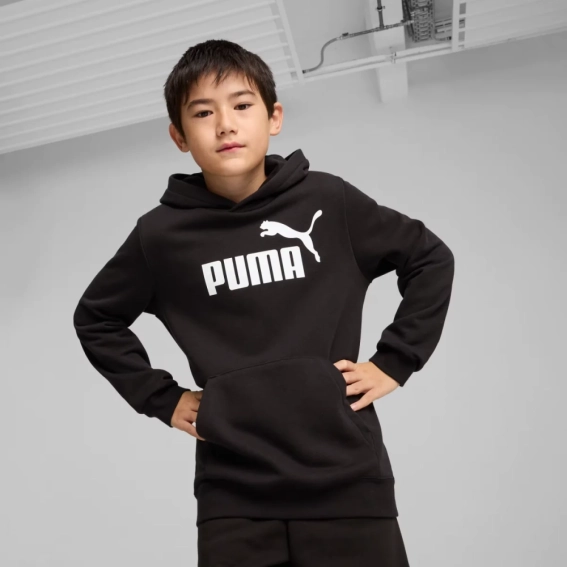 Толстовка подростковая ESS No. 1 Logo Hoodie TR 68490901 Puma 128 Черный 68490901 фото 1 — интернет-магазин Tapok