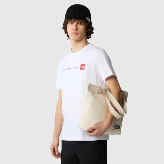 Футболка M S/S NEVER STOP EXPLORING 0A87NSFN41 THE NORTH FACE L Білий 0A87NSFN41 фото 3 — інтернет-магазин Tapok