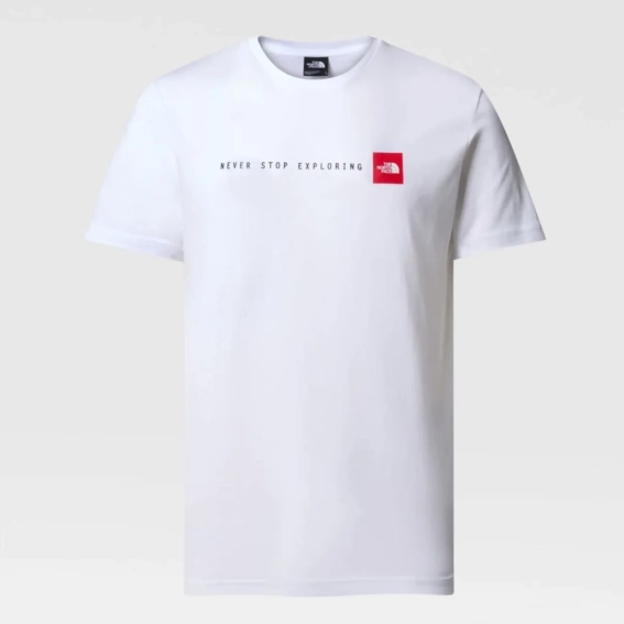 Футболка M S/S NEVER STOP EXPLORING 0A87NSFN41 THE NORTH FACE L Білий 0A87NSFN41 фото 5 — інтернет-магазин Tapok