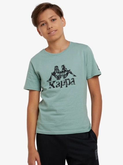 Футболка для хлопчиків 127355KAP-71 Kappa 134-140 (140) Зелений 127355KAP-71 фото 1 — інтернет-магазин Tapok