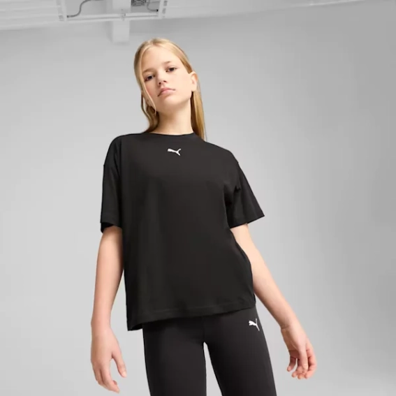 Футболка подростковая ESS Boxy Tee 68513101 Puma 128 Черный 68513101 фото 1 — интернет-магазин Tapok