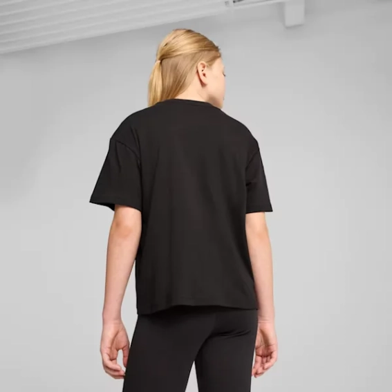 Футболка подростковая ESS Boxy Tee 68513101 Puma 128 Черный 68513101 фото 2 — интернет-магазин Tapok