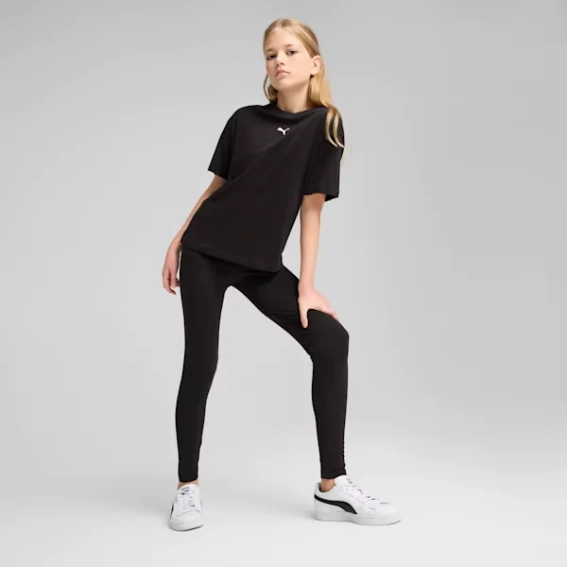 Футболка подростковая ESS Boxy Tee 68513101 Puma 128 Черный 68513101 фото 3 — интернет-магазин Tapok