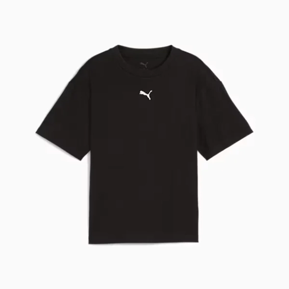 Футболка подростковая ESS Boxy Tee 68513101 Puma 128 Черный 68513101 фото 4 — интернет-магазин Tapok