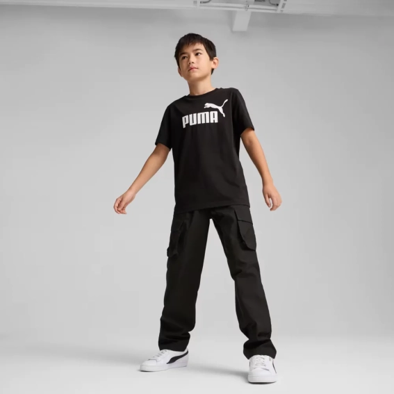 Футболка подростковая ESS No. 1 Logo Tee 68490601 Puma 140 Черный 68490601 фото 3 — интернет-магазин Tapok