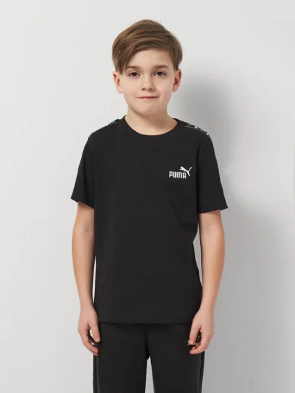 Футболка подростковая ESS TAPE Tee 68578001 Puma 128 Черный 68578001 фото 1 — интернет-магазин Tapok