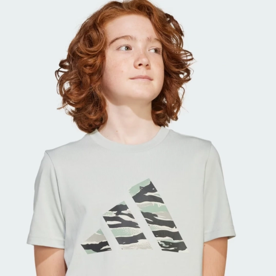 Футболка подростковая J CAMO LOGO TEE JI6730 Adidas 128 Серый JI6730 фото 3 — интернет-магазин Tapok