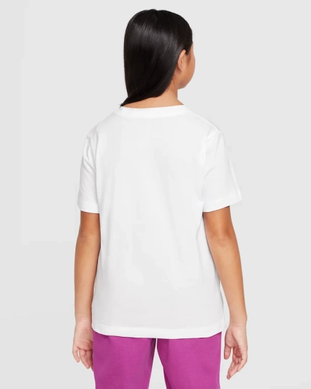 Футболка подростковая K NSW TEE BRANDMARK 1 JDI HM5852-100 Nike L Белый HM5852-100 фото 2 — интернет-магазин Tapok