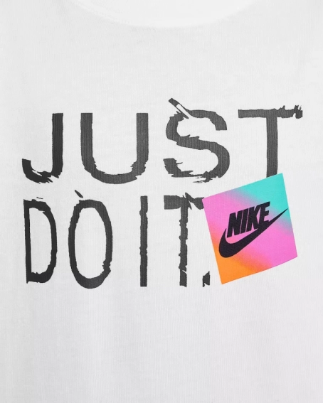 Футболка подростковая K NSW TEE BRANDMARK 1 JDI HM5852-100 Nike L Белый HM5852-100 фото 4 — интернет-магазин Tapok