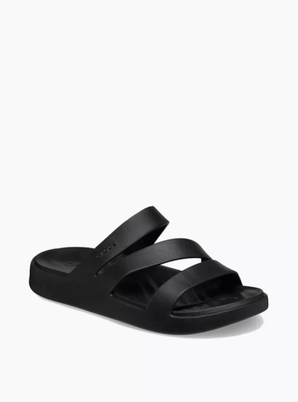 Шльопанці Getaway Strappy MtP 209587-001-Black CROCS W4 (33-34) Чорний 209587-001-BLACK фото 1 — інтернет-магазин Tapok