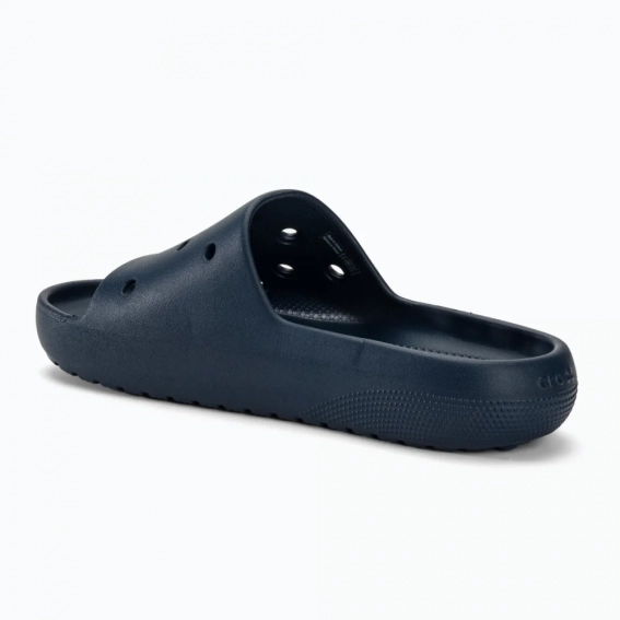 Шлепанцы UNI Classic Slide v2 Whi 209401-410-Navy CROCS M10/W12(43-44) Темно-синий 209401-410-NAVY фото 3 — интернет-магазин Tapok