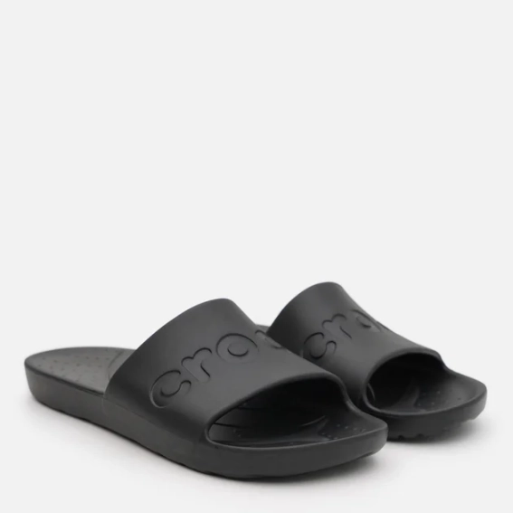 Шлепанцы UNI Crocs Slide Whi 210088-001-Black CROCS M10/W12(43-44) Черный 210088-001-BLACK фото 3 — интернет-магазин Tapok