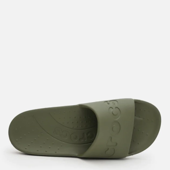 Шлепанцы UNI Crocs Slide Whi 210088-309-Army Green CROCS M10/W12(43-44) Хаки 210088-309-ARMY GREEN фото 5 — интернет-магазин Tapok