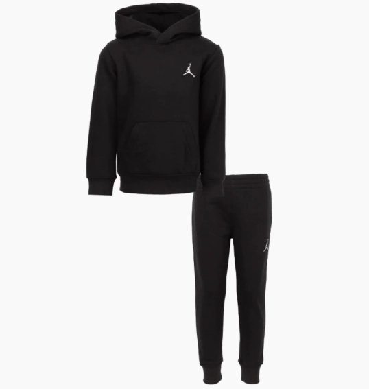 Худые Kids&#39; Toddler Jordan Essentials Fleece Hoodie and Jogger Pants Set 75B009-023 фото 1 — интернет-магазин Tapok