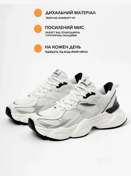 Кроссовки женские сетка 592505 Белые фото 13 — интернет-магазин Tapok