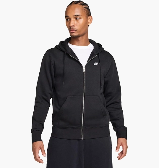 Женская толстовка Nike Club Bb Fz Black FN3861-010 фото 1 — интернет-магазин Tapok
