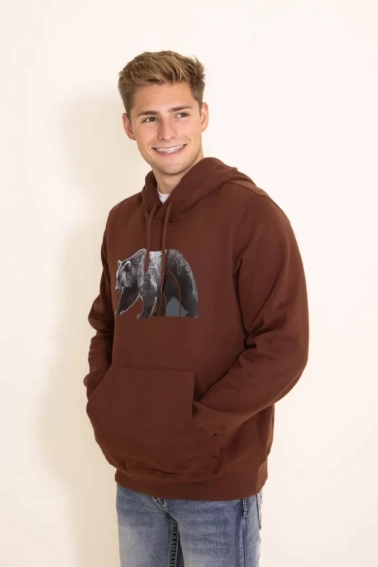 Худі чоловіче The North Face Bear Pullover Hoodie Brown NF0A7UNM6S2 фото 3 — інтернет-магазин Tapok