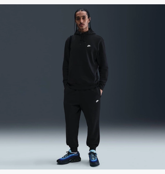 Худые мужские Nike Club Pullover Fleece Hoodie Black FN3859-010 фото 7 — интернет-магазин Tapok
