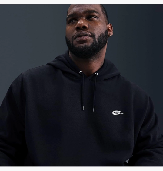 Худые мужские Nike Club Pullover Fleece Hoodie Black FN3859-010 фото 12 — интернет-магазин Tapok
