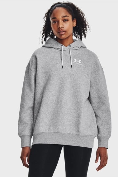 Кофта женские Under Armour Essential Flc Os (1379495-012) фото 1 — интернет-магазин Tapok