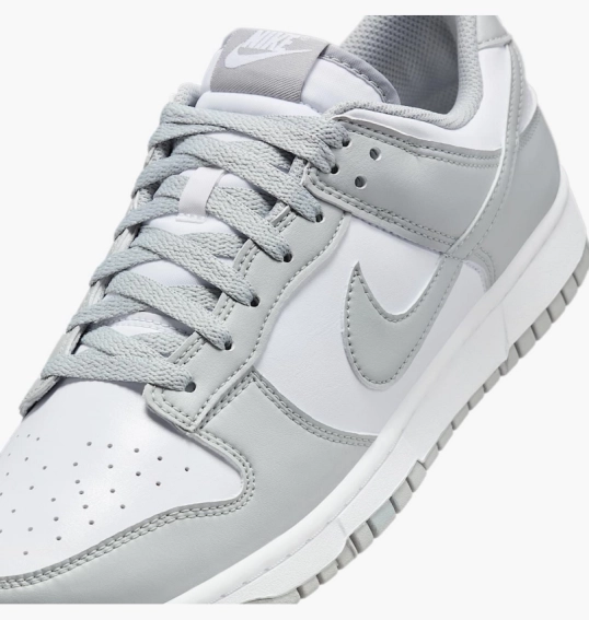 Кроссовки мужские Nike Dunk Low Retro White/Grey HF5441-105 фото 7 — интернет-магазин Tapok