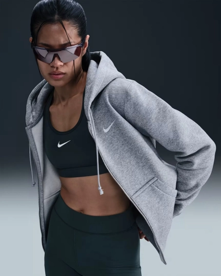 Толстовка Nike W NSW PHNX FLC STD FZ HDY HJ0995-063 фото 1 — интернет-магазин Tapok