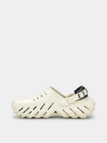 Кроксы Crocs Echo Clog Bone/Blk 207937-2YJ фото 2 — интернет-магазин Tapok