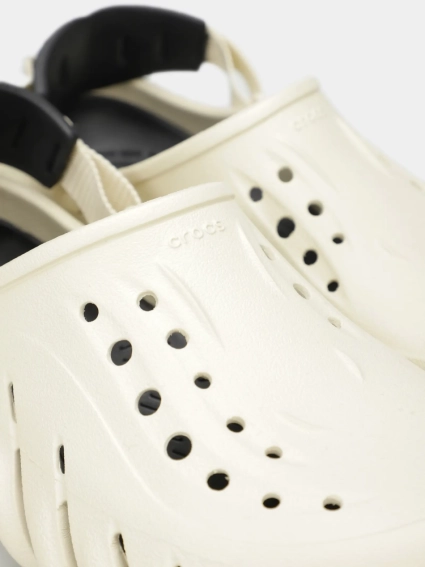 Кроксы Crocs Echo Clog Bone/Blk 207937-2YJ фото 4 — интернет-магазин Tapok