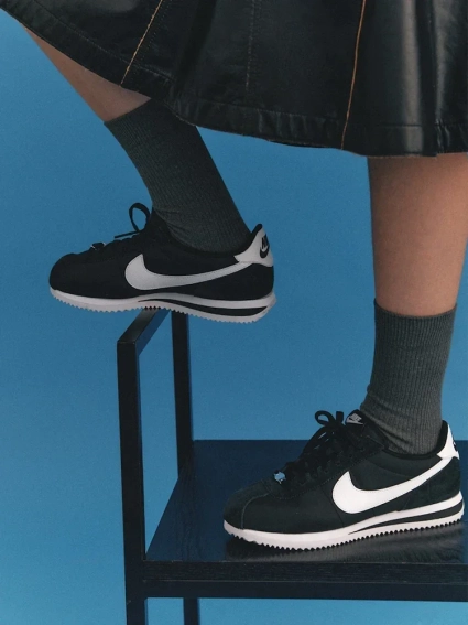 Кросівки Nike Cortez Black/White Nylon DZ2795 001 фото 6 — інтернет-магазин Tapok