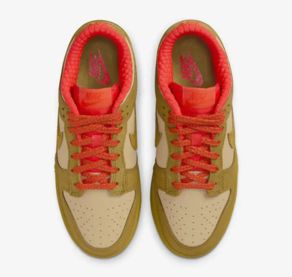 Кроссовки Nike Dunk Low Sesame Bronzine-Picante Red FQ8897 252 фото 3 — интернет-магазин Tapok