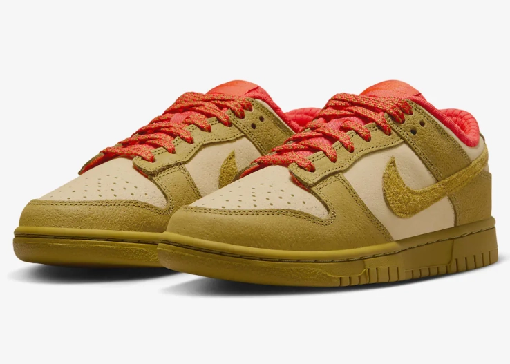 Кроссовки Nike Dunk Low Sesame Bronzine-Picante Red FQ8897 252 фото 6 — интернет-магазин Tapok