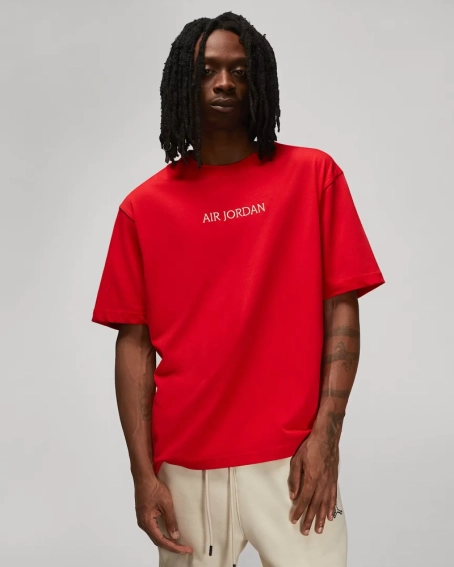 Футболка Jordan Tee Wordmark Red DO6098-612 фото 1 — интернет-магазин Tapok