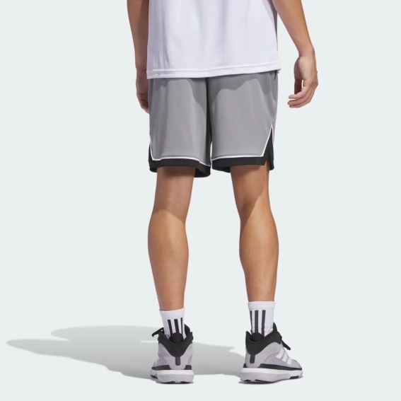 Шорти Adidas Basketball Shorts Grey 7 inc JN4730 фото 2 — інтернет-магазин Tapok
