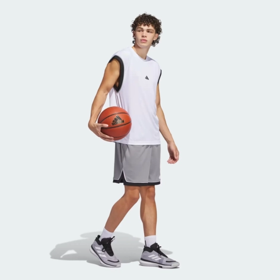 Шорти Adidas Basketball Shorts Grey 7 inc JN4730 фото 3 — інтернет-магазин Tapok