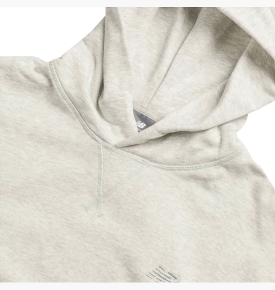 Худые мужские New Balance Athletics French Terry Hoodie Grey MT41534AHH фото 4 — интернет-магазин Tapok