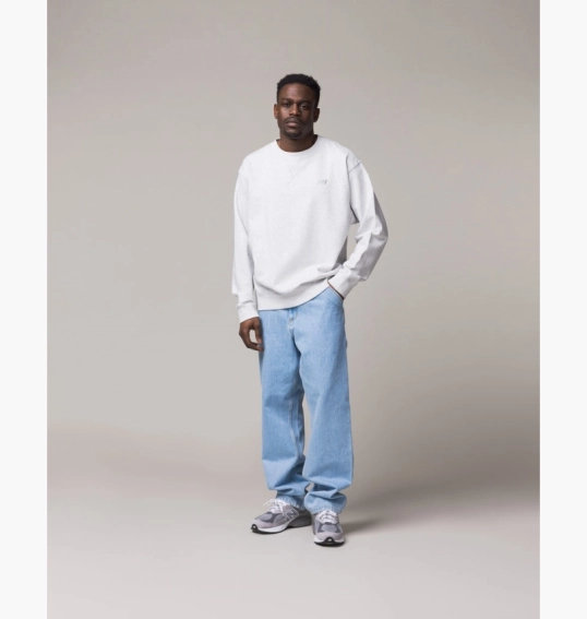 Свитшот мужской New Balance Athletics French Terry Crewneck Grey MT41506AHH фото 3 — интернет-магазин Tapok