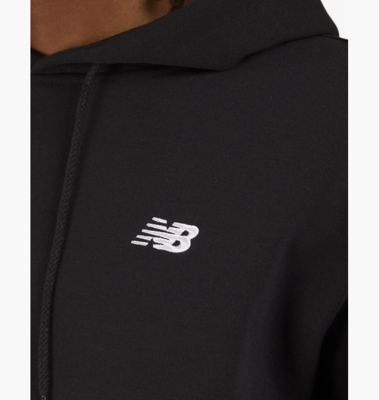 Худые мужские New Balance Brushed Back Small Logo Hoodie Black MT41511BK фото 4 — интернет-магазин Tapok