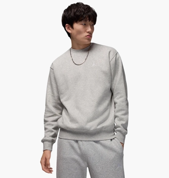 Свитшот мужской Air Jordan Brooklyn Fleece Sweatshirt Gray Grey FV7293-050 фото 1 — интернет-магазин Tapok