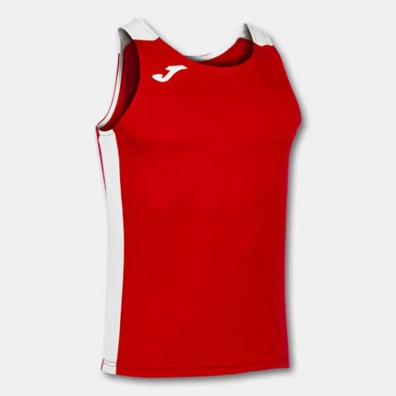 Майка для бега Joma RECORD II красно-белая 102222.602 102222.602 фото 1 — интернет-магазин Tapok