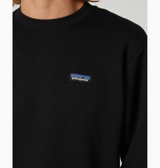 Свитшот Patagonia P-6 Label Uprisal Sweatshirt 39627BLK фото 3 — интернет-магазин Tapok