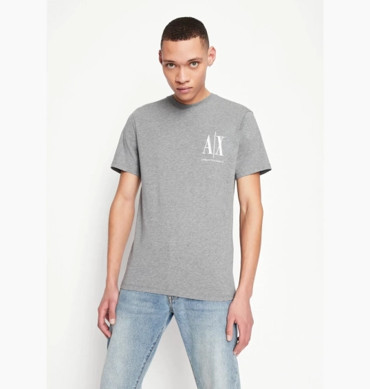 Футболка ARMANI EXCHANGE Icon logo regular fit shirt 8NZTPHZJH4Z13930 фото 2 — интернет-магазин Tapok
