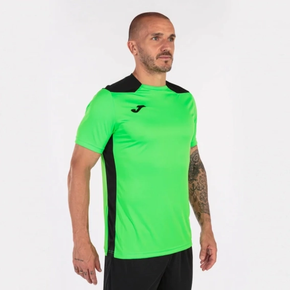 Футболка Joma CHAMPION VI салатово-чорна 101822.021 101822.021 фото 2 — інтернет-магазин Tapok