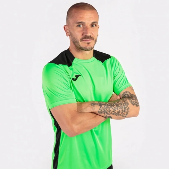 Футболка Joma CHAMPION VI салатово-чорна 101822.021 101822.021 фото 7 — інтернет-магазин Tapok