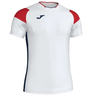Футболка Joma CREW III 101269.206 бело-красно-темно-синяя 101269.206