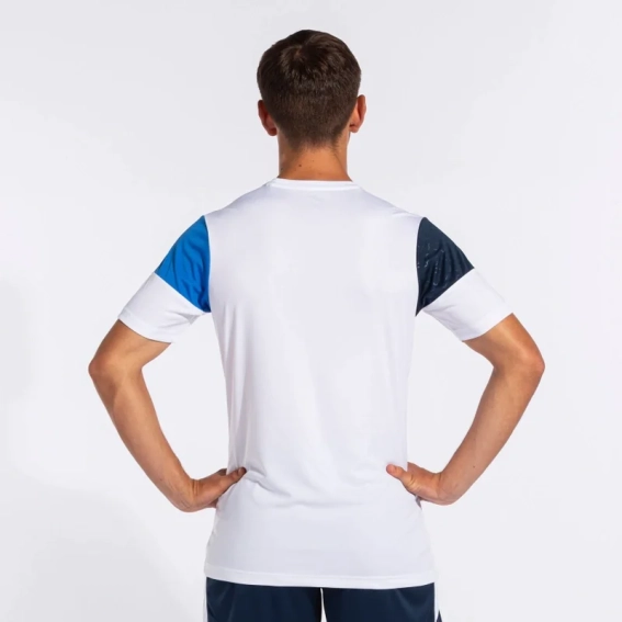 Футболка Joma CREW V бело-синяя 103084.207 103084.207 фото 5 — интернет-магазин Tapok