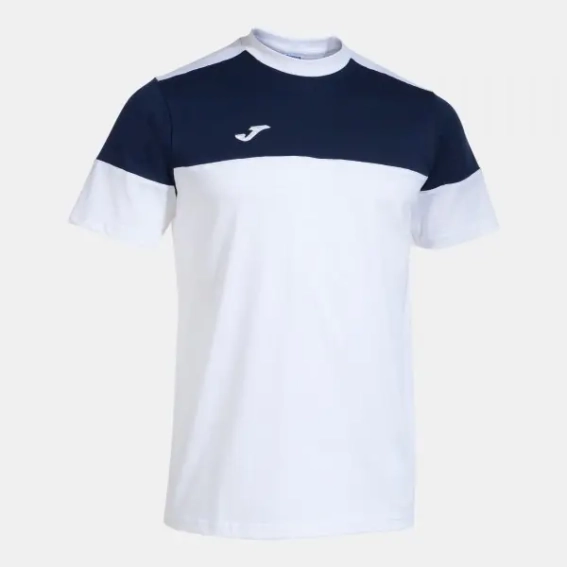 Футболка Joma CREW V бело-темно-синяя 103296.203 103296.203 фото 1 — интернет-магазин Tapok