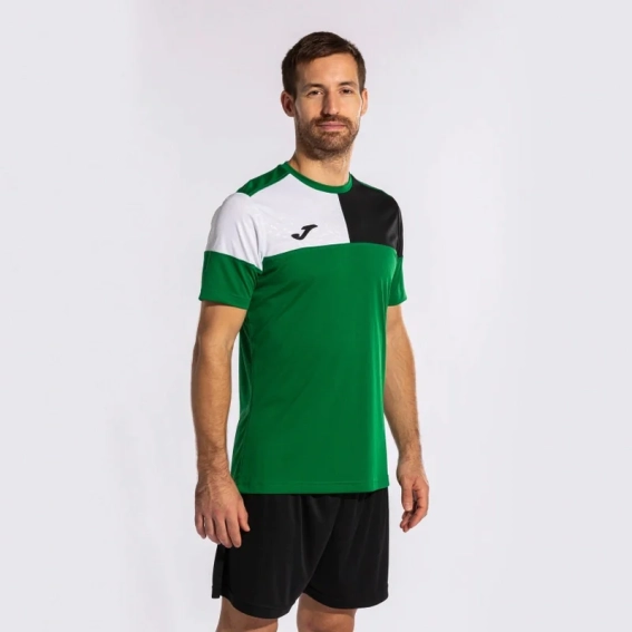 Футболка Joma CREW V зелено-черно-белая 103084.451 103084.451 фото 4 — интернет-магазин Tapok